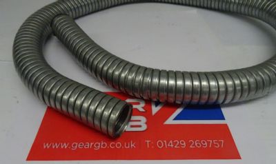1 METRE 35mm (1 3/8'') Bore 316 STAINLESS STEEL Flexible Exhaust Pipe