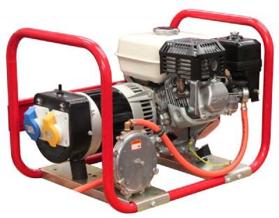 LPG DUAL FUEL GCL3200H 3.2kW (4kVA) 110v/230v Honda GX200 Petrol / LPG Generator