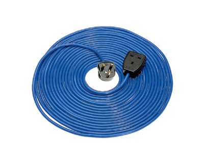 14M Extension Lead - 13A 1.5mm Cable - Blue 230v
