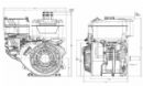 Vanguard 14HP Recoil Start 1 INCH Keyway Shaft Engine