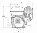 Honda GX160 TX4 5/8'' Threaded Shaft Shaft Engine